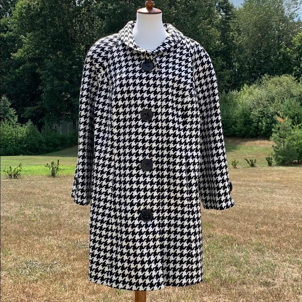 Lane Bryant Houndstooth Peacoat
